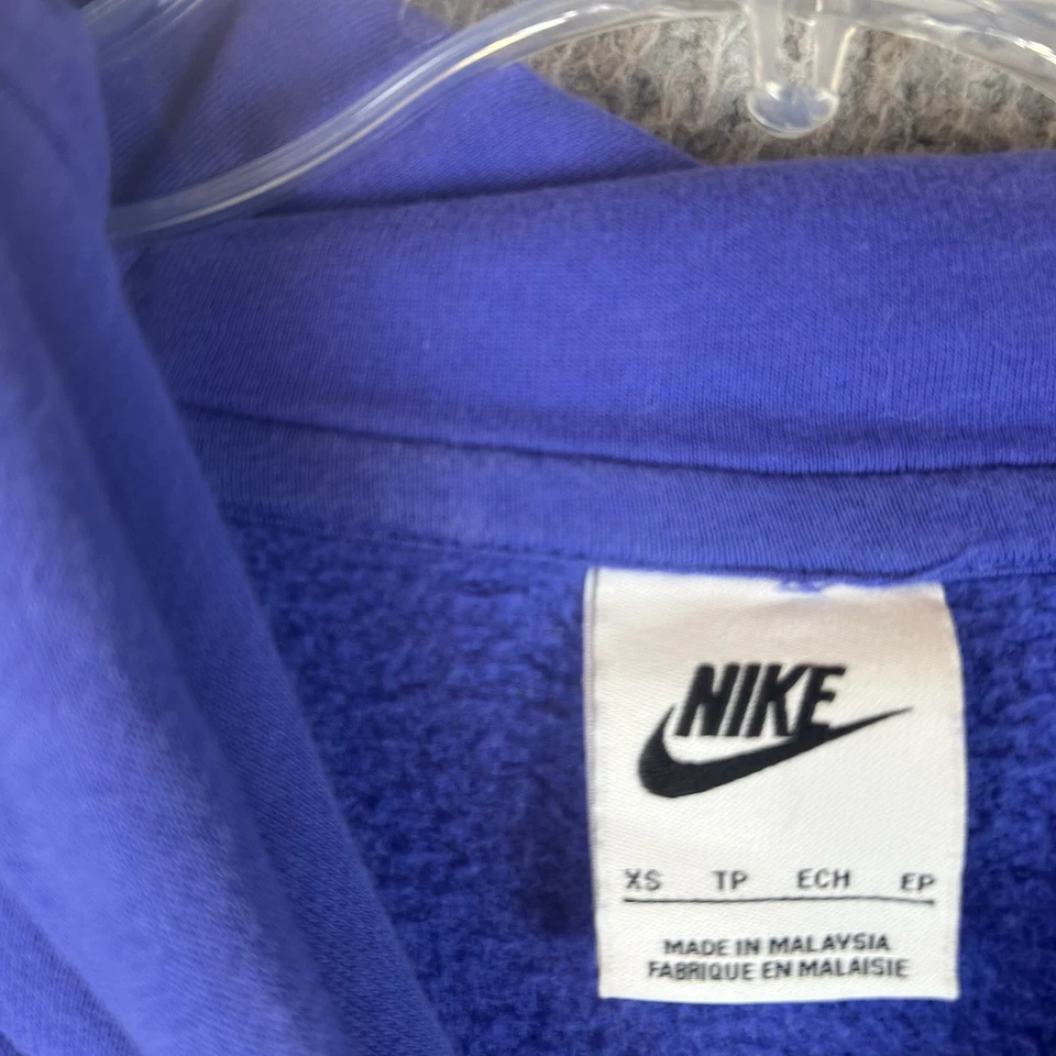 Sudadera con capucha Nike para mujer talla XS Phoenix polar de gran tamaño azul cuadrado ancho Foto 3 de 4