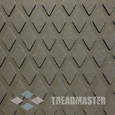 TREADMASTER Antirutsch Diamant Bodenbelag Sekunde 1200 mm x 900 mm - GRAU