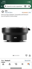 Urth Lens Mount Adapter: Compatible With Pentax K Lens To Fujifilm X Camera Body