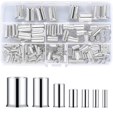 180 Pcs Wire Ferrules Kits, Wire Crimp Connector Ferrules, Silver Plated Copper