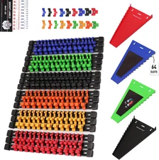 22-Piece Socket Organizer & Magnetic Wrench Organizer Set, 1/4", 3/8", 1/2" Driv