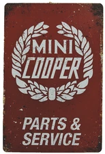 Mini Cooper Parts Tin Sign (British Leyland Austin America Countryman) W50753