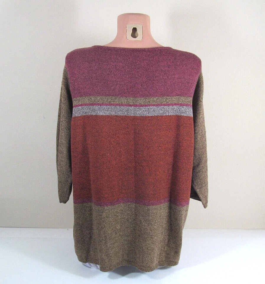 PRIMERA EDICIÓN MUJER A LIZ CLAIBORNE CO TALLA 2 Algodón-Acrílico Tejido Pullover Top Foto 4 de 4