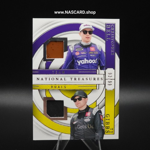 2024 National Treasures Team Duals Christopher Bell Ty Gibbs /99