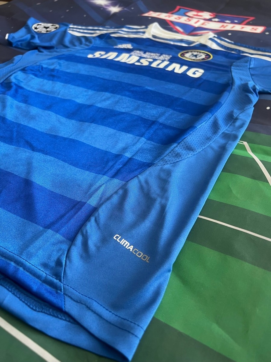 新品 11-12 チェルシー Drogba 11 シャツ 半袖 Didier Drogba 11-12 Chelsea Home UCL Final Retro Jersey #11