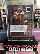 2022 Clearly Donruss Jahan Dotson Rated Rookie Purple Numbered Auto 171/175 