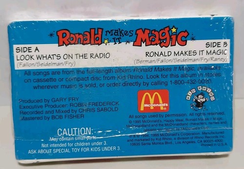 2 McDonald's Magical Radio 1995 Cassette Tape Travel Tunes NEW Sealed Vintage - Picture 4 of 5