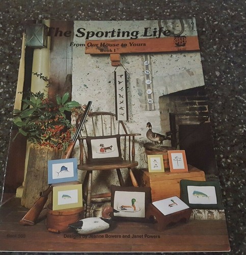 The Sporting Life From Our House to Yours Green Apple Co Counted Cross Stitch