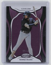 2023 Panini Chronicles #23 George Valera Certified Purple #/49