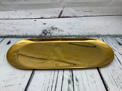 Gold Decorative Tray 12 Inch Hand Towel Storage Tray Jewelry Tray Stainless