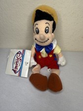 Vintage Disney Store Pinocchio 8" Bean Bag Plush Toy with Original Tags