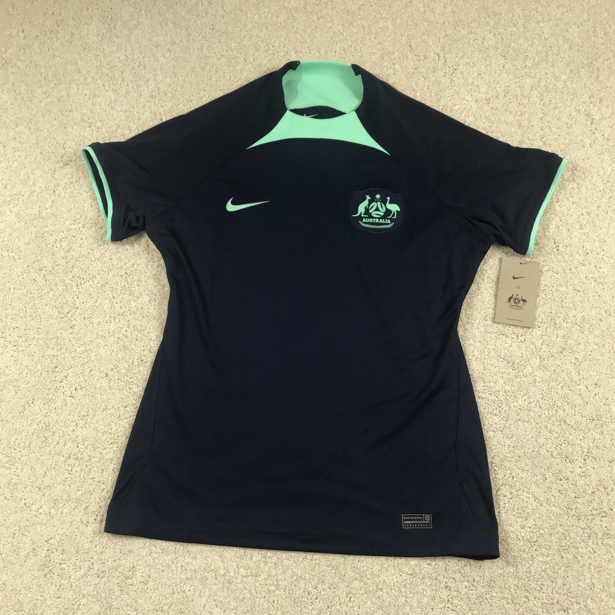 Nike Australia Soccer Jersey Womens Medium New DN3556 451 Navy