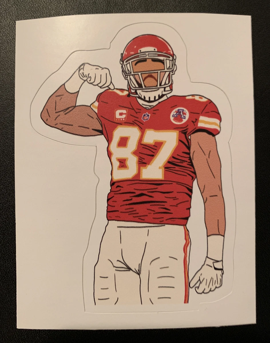 CLEARANCE // Travis Kelce Sticker, Kansas City Chiefs, Kansas City