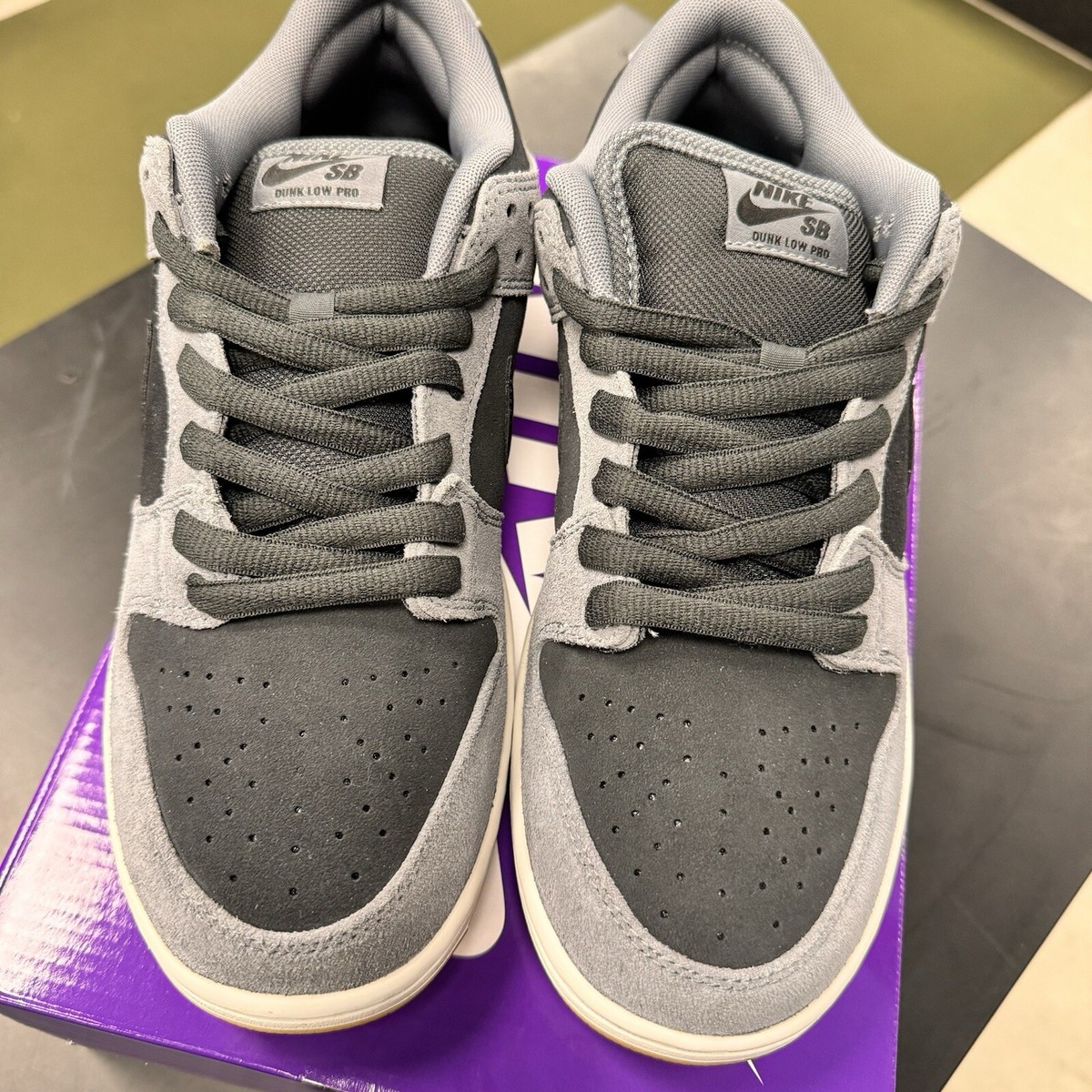 Nike SB Dunk Low Pro Black and Smoke Grey HF3063-001 4M-13M Nike SB Dunk Low Pro Black and Smoke Grey HF3063-001 4M-13M