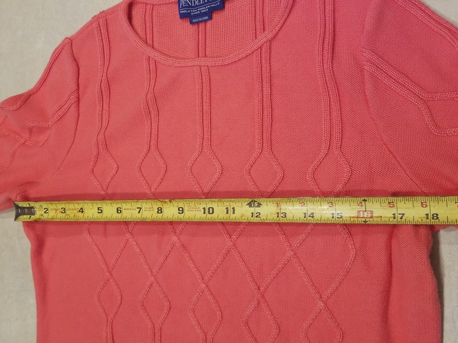 Pendleton Petite Large Cable Knit Long Sleeve Swe… - image 18