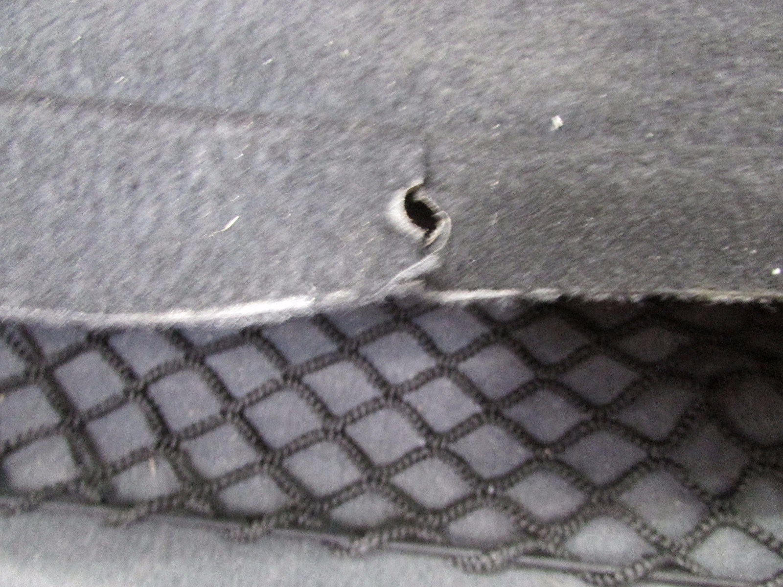 Maserati Spyder, Trunk Back Wall Carpet, Used, P/N 66739800