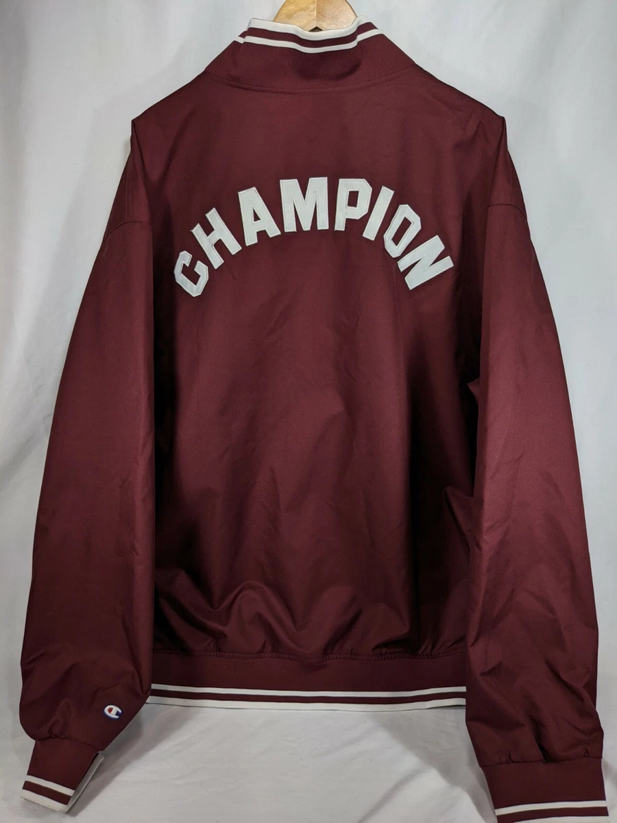 Champion Varsity Jacket Burgundy XXL RARE Lightweight CHAMPS VTG