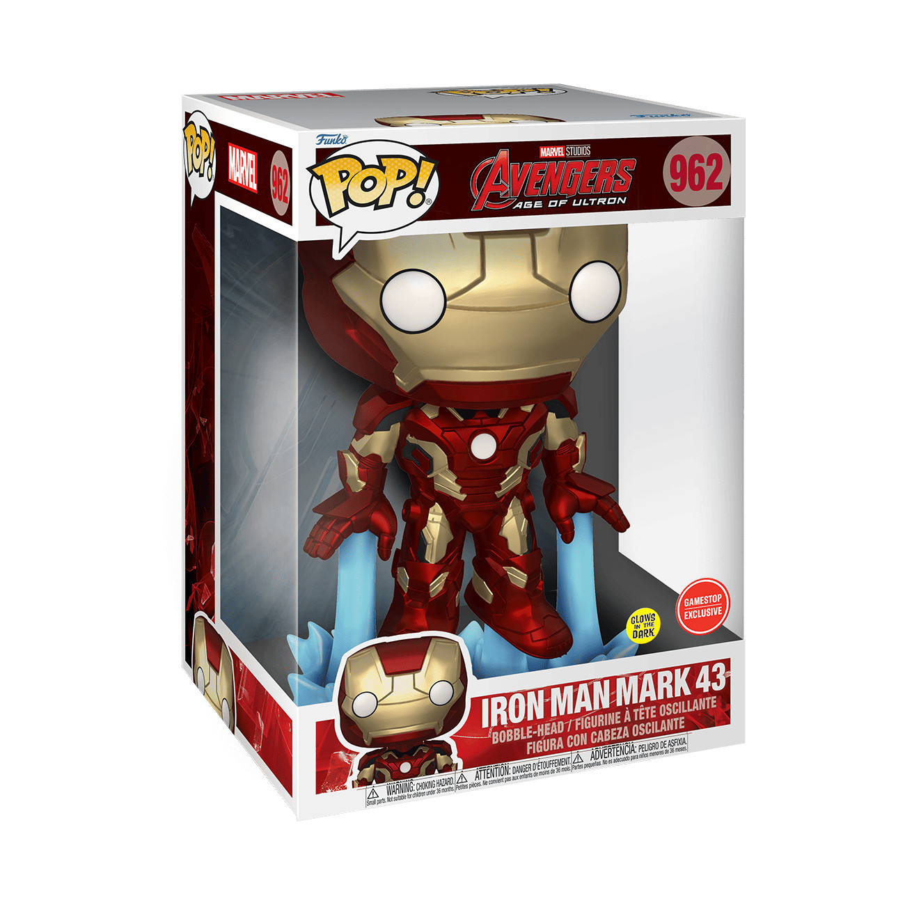 FUNKO POP! アイアンマン アベンジャーズ 限定版 Funko Pop! Vinyl Jumbo 10 in: Marvel - Iron Man Mark 43