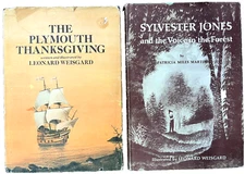 PLYMOUTH THANKSGIVING & SYLVESTER JONES ~ vintage Leonard Weisgard books w/ DJ