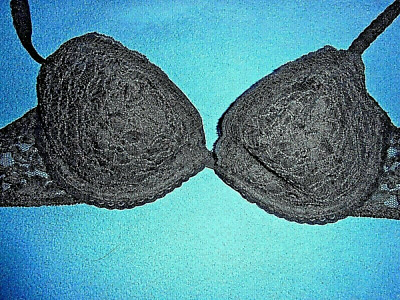 36C Cabernet Floral Lace Overlay Convertible Padded Plunge Underwire Bra 5460