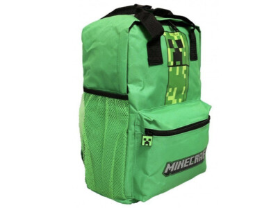 Minecraft Rucksack Schulrucksack grün