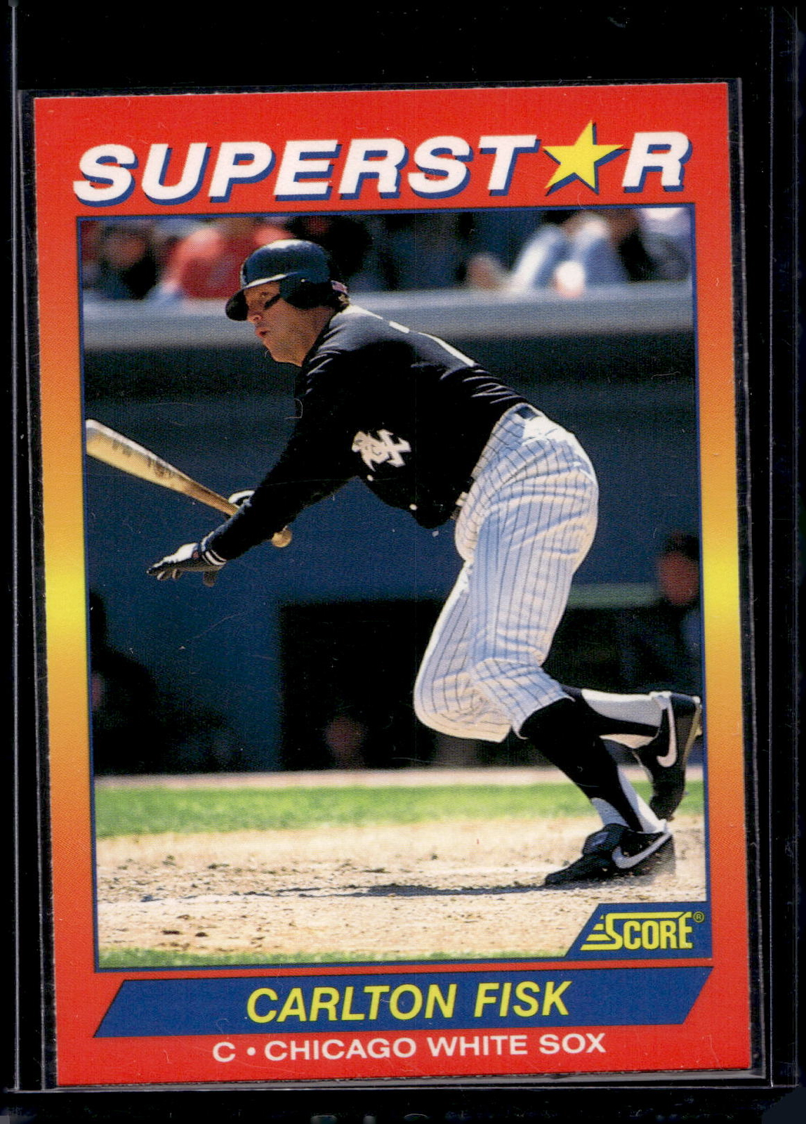 1992 Score 100 Superstars Carlton Fisk HOF #72 - Chicago White Sox