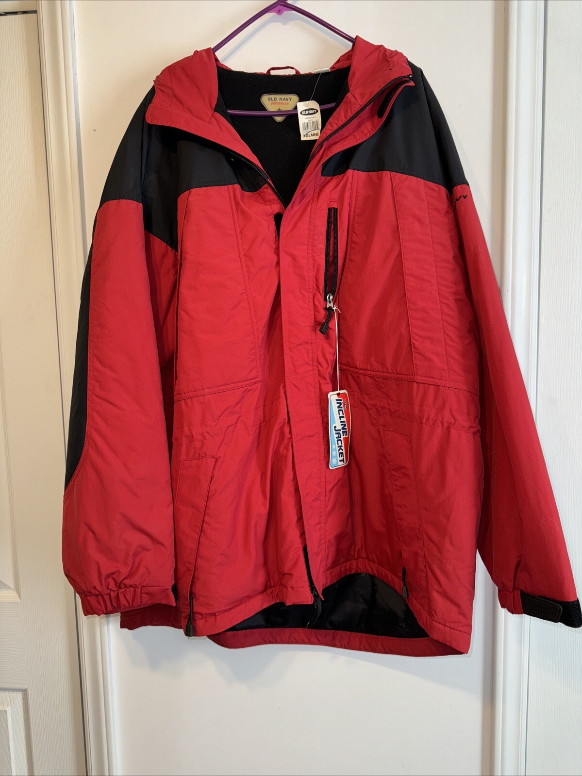Old Navy Jacket Coat Size XXLMen’s Red Parka Hooded. Has Never Been Worn. ￼