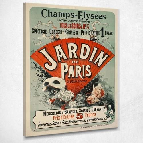 La Musique – Poster musical vintage par Jules Cheret c.1891 – Master Art Print 22,9 x 30,5 cm