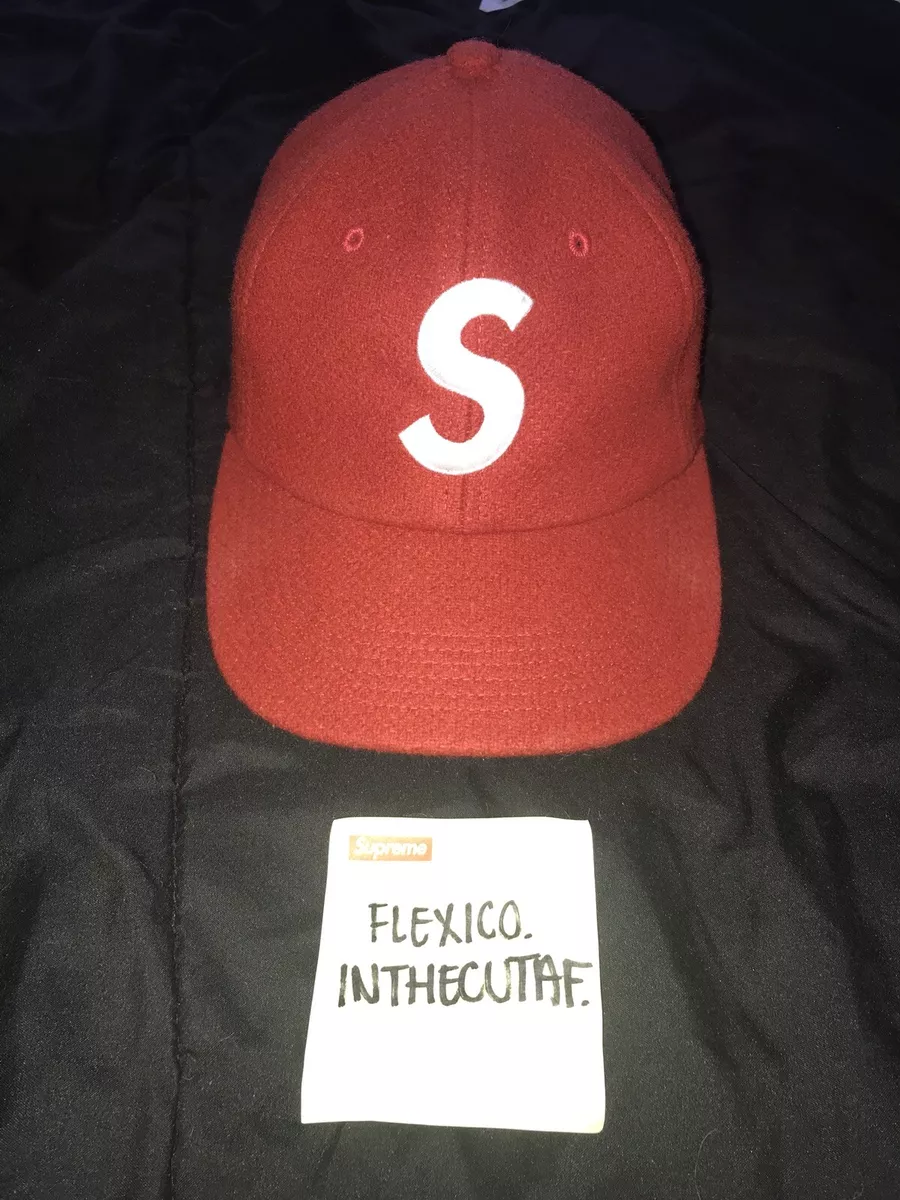 Supreme Wool Red S Logo 6-Panel Hat FW15 | eBay