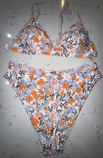 Womens New NWOT Size XL Extra Large Two Piece Bathing Suit  Swim Wear  Floral