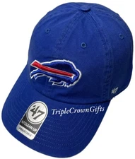 NFL Buffalo Bills ('47 Brand) Clean Up Hat Adjustable Strap Blue