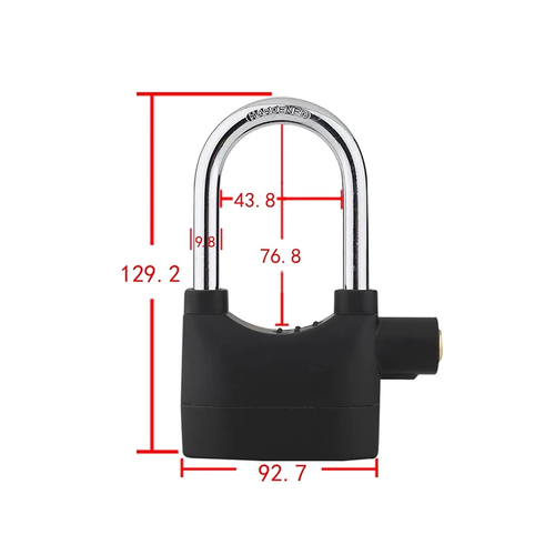 Lucchetto Antifurto con Allarme 110dB Impermeabile per Moto, Porte, Finestre - Bild 7 von 9