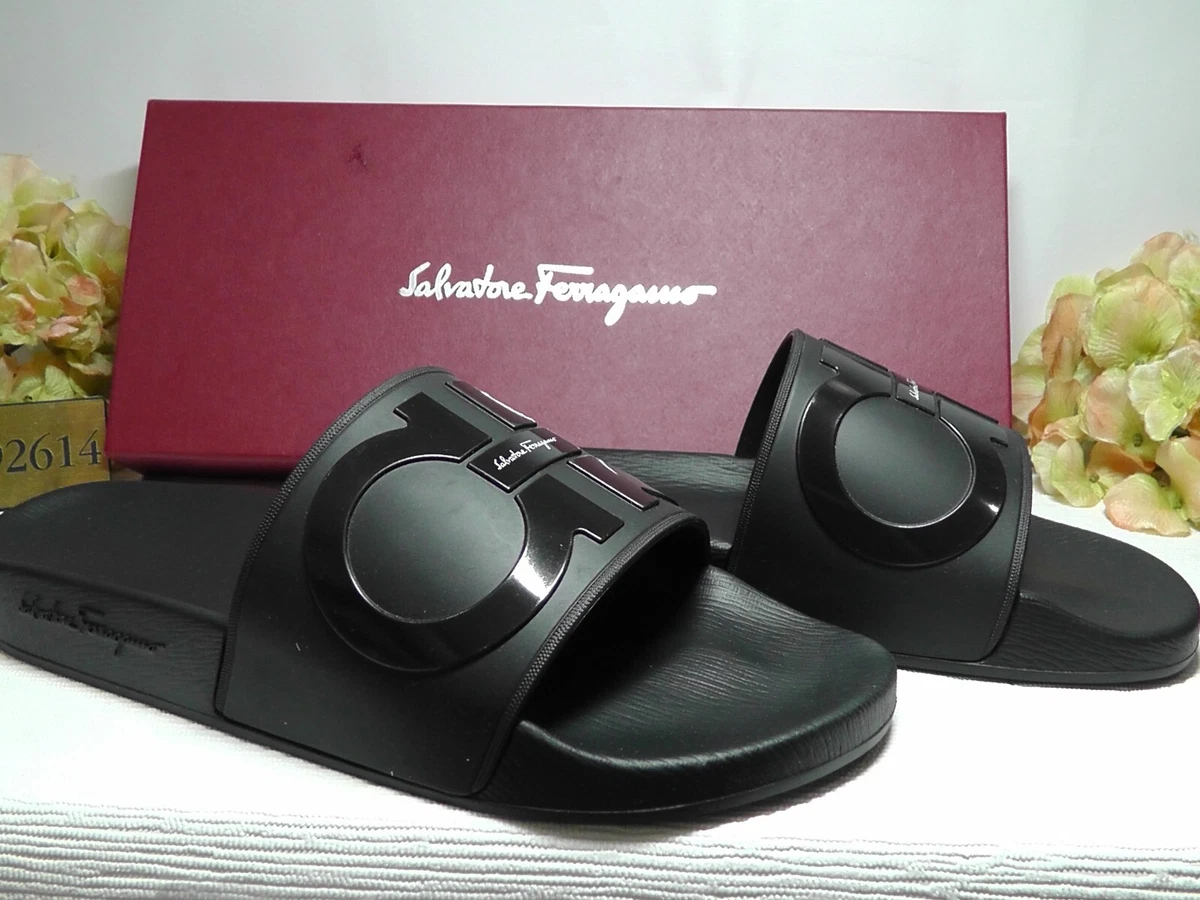 Salvatore ferragamo slide sandals cheap