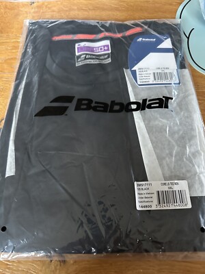Babolat Core Longsleeve Tee Men - Herren Tennisbekleidung - Gr. XXL, Neu,Schwarz