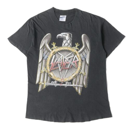 SLAYER Brockum Tee T Shirt Size L Black Made In USA Vintage 90's - Picture 1 of 7