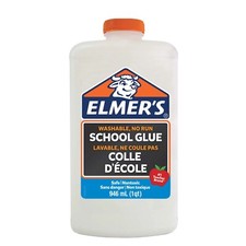 Elmer's Liquid School Glue, White, Washable, 32 Ounces - Great for Making Slime