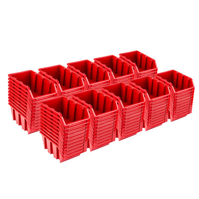 Set 100 x Stapelboxen NP4 rot Lagerboxen Sortierboxen 11,5 x 8 x 6 cm