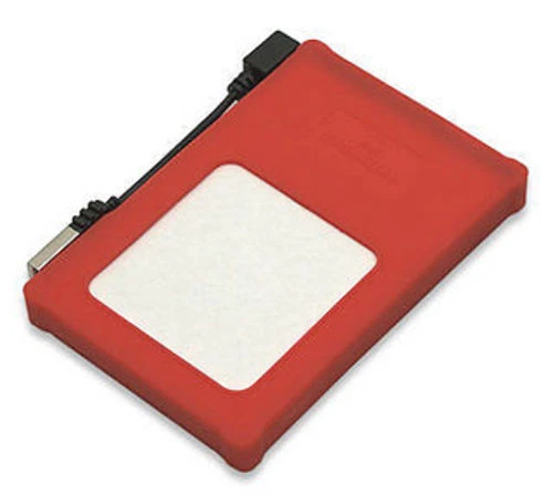 USB 2.0 to SATA 2.5" HDD Silicone Enclosure, Red 130127 - Image 3 of 4