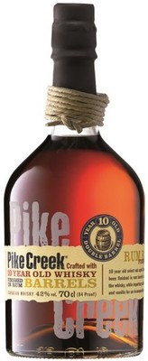 (40,04 /l) Pike Creek 10 Years Rum Barrel finished Canadian Whisky 42% 0,7l Flas