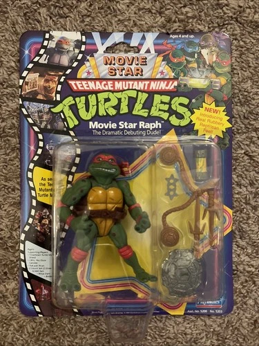 Movie Star Raphael Teenage Mutant Ninja Turtles Figure 1991 SEALED NOS Vintage