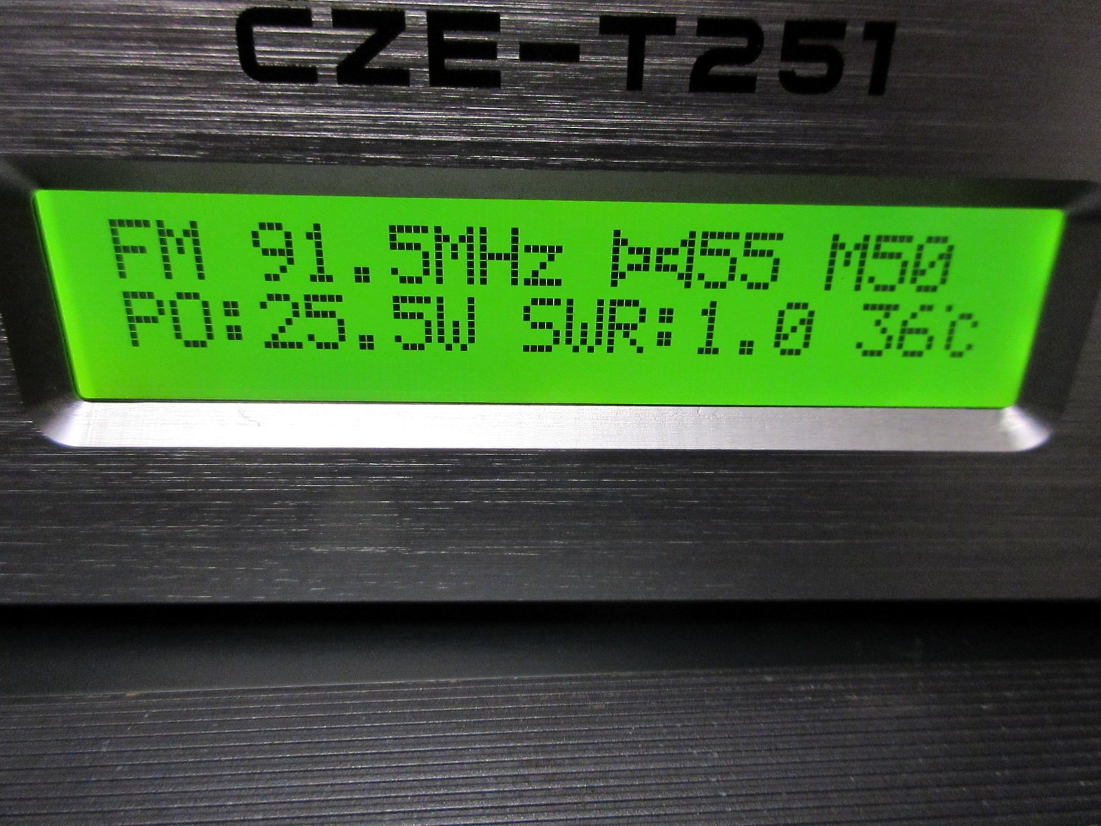 Professional CZE-T251 25W FM Transmitter Stereo Broadcast-U.