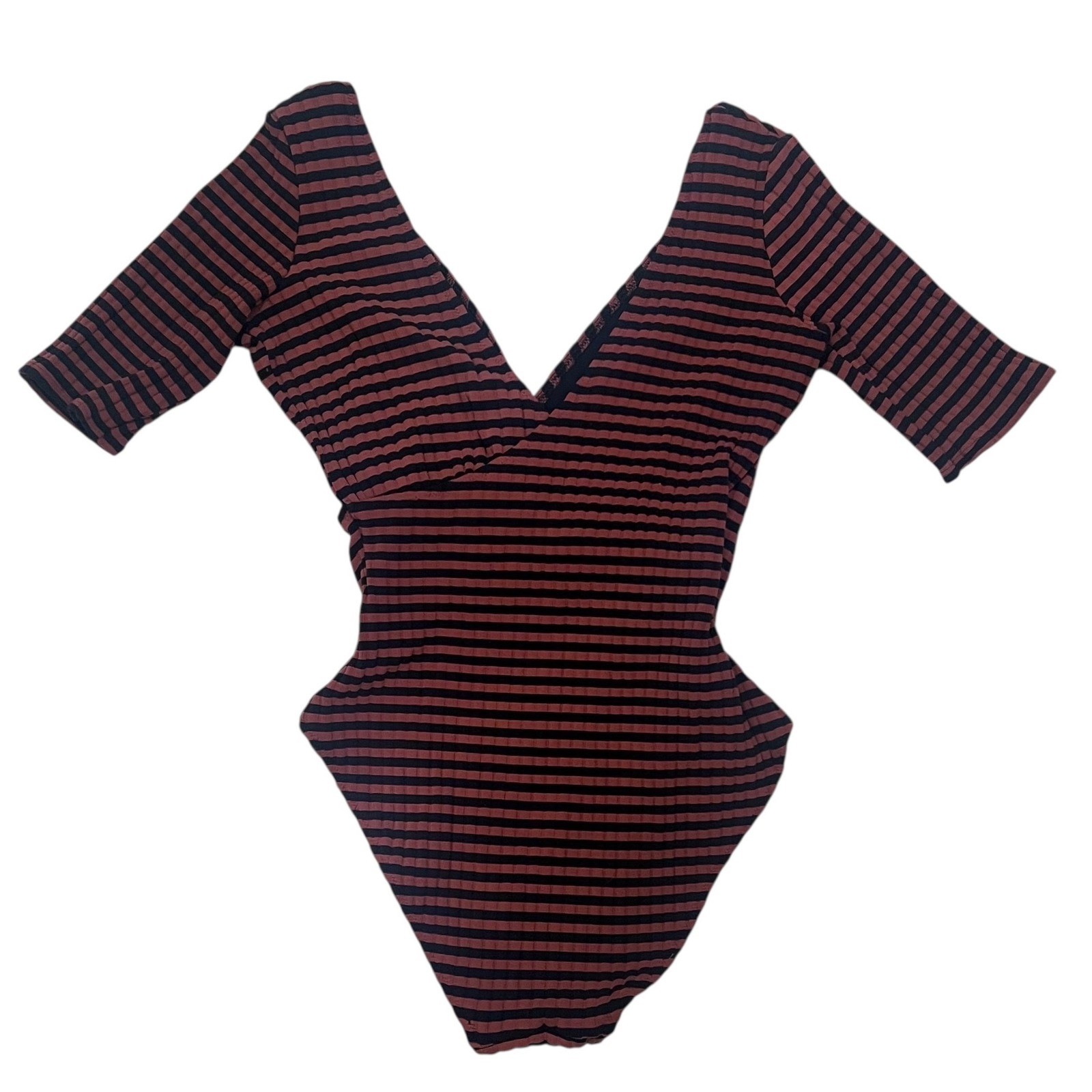 Solid And Striped Alison One Piece Swimsuit Brown… - image 7