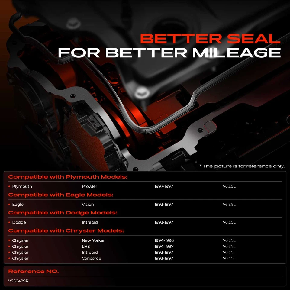 Conjunto de junta de tampa de válvula de motor para Chrysler LHS Concorde Dodge Intrepid 1993-1997 - Imagem 2 de 4