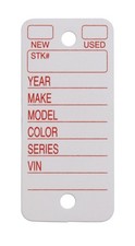 SSWBasics Poly Key Tags White Pack of 250 White Key Tags with Labels