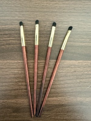 Goat Hair Eye Highlighter Small Eyeshadow Smudge Makeup Brush Lot Of 4