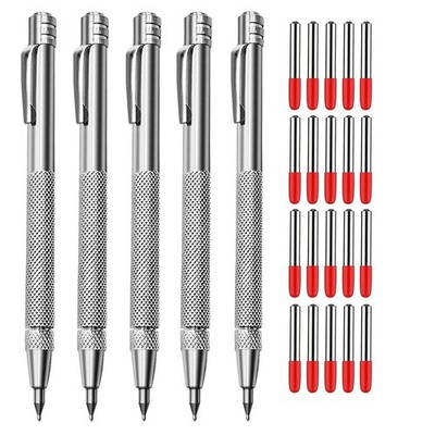 5+20 Tungsten Carbide Metal Scribe Scriber Tool & Engraving Pen Set, No Need ...