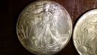 U.S. Mint American Silver Eagles 2002 & 196 Lot of 2 coins