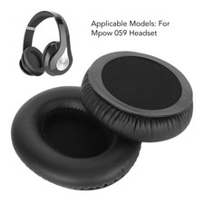 Ear Pads Replacement For Mpow 059 Headphone Memory Foam Soft Protein Leather  