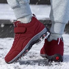 Men Snow Boots With Fur Lightweight Outdoor Sneakers Classic For Unisex