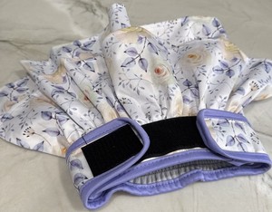 Reusable Washable Dog Diapers Female Skirt Diaper Size LARGE Purple Floral